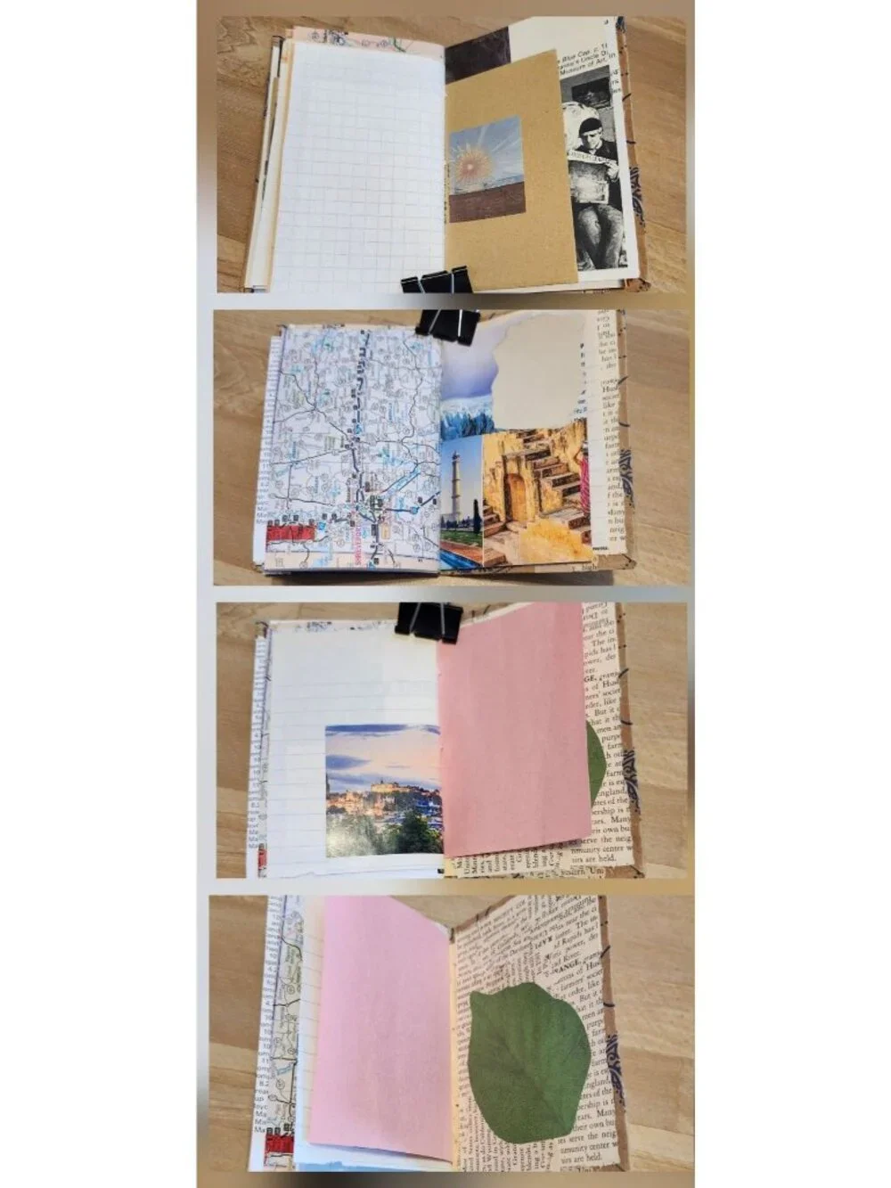 Handmade Junk Journal 56 pages Pocket Notes